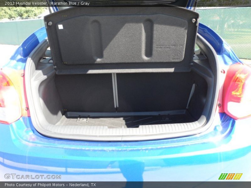 Marathon Blue / Gray 2012 Hyundai Veloster