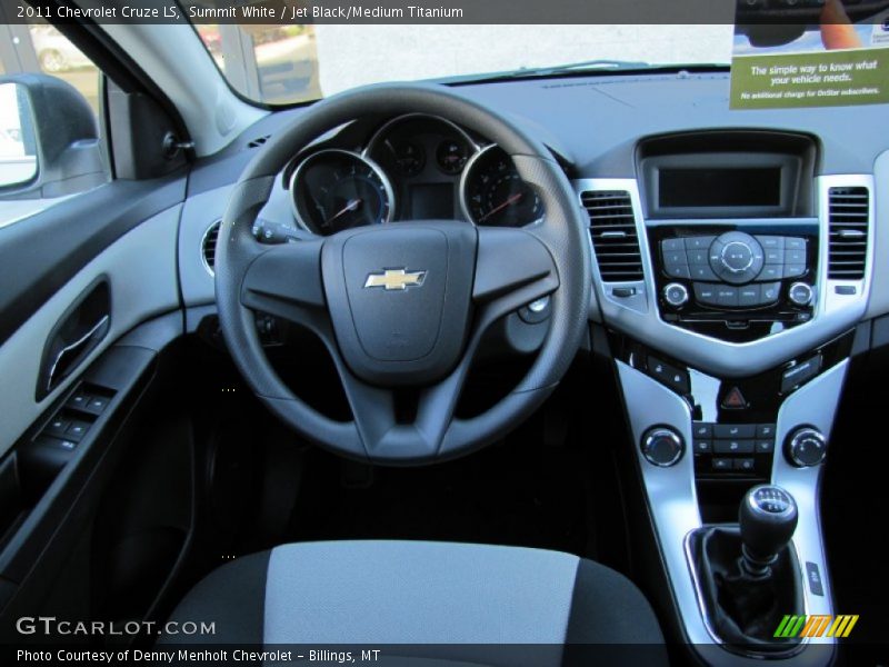 Summit White / Jet Black/Medium Titanium 2011 Chevrolet Cruze LS