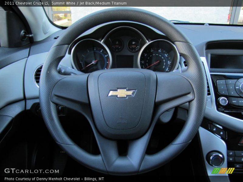 Summit White / Jet Black/Medium Titanium 2011 Chevrolet Cruze LS