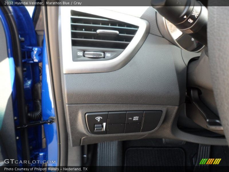 Marathon Blue / Gray 2012 Hyundai Veloster