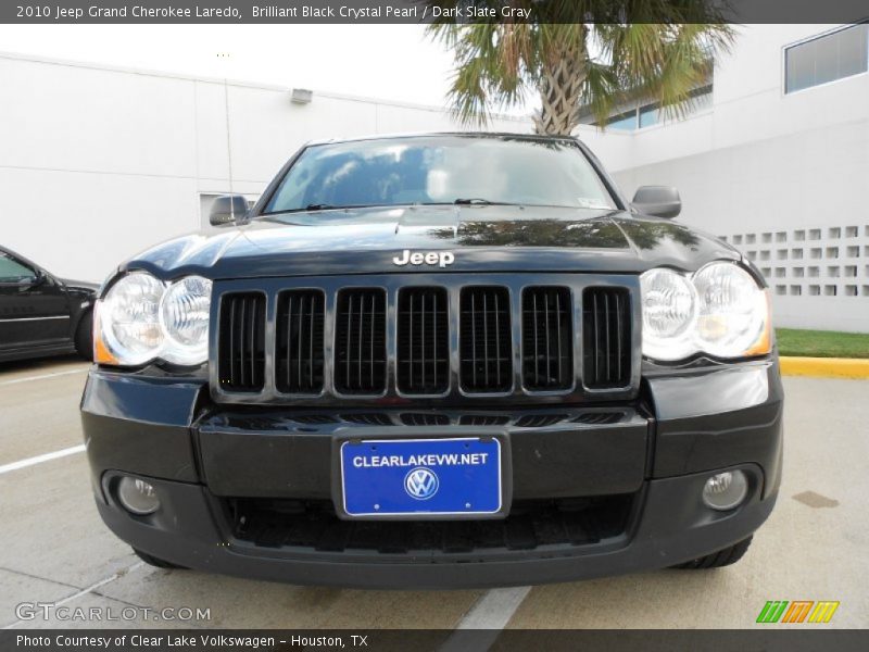 Brilliant Black Crystal Pearl / Dark Slate Gray 2010 Jeep Grand Cherokee Laredo