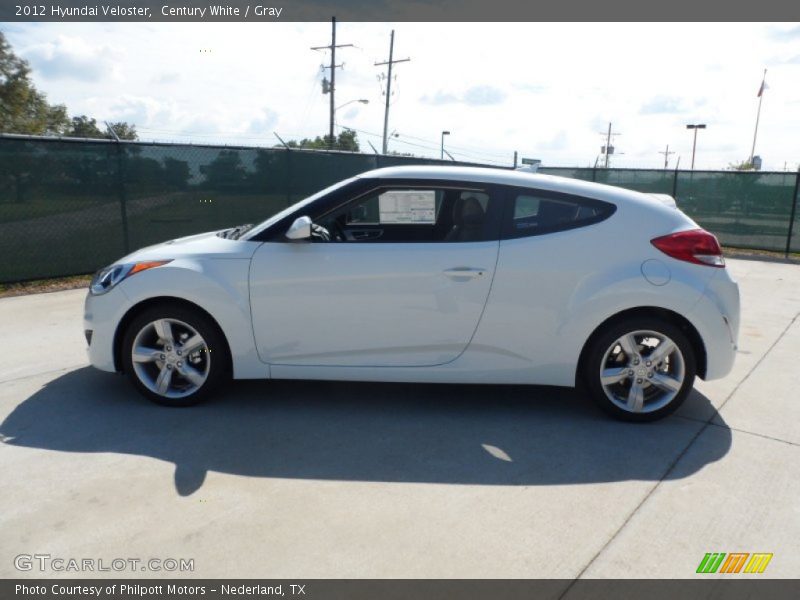 Century White / Gray 2012 Hyundai Veloster