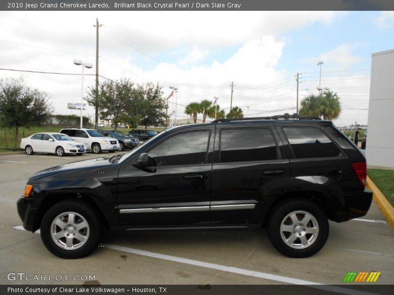 Brilliant Black Crystal Pearl / Dark Slate Gray 2010 Jeep Grand Cherokee Laredo