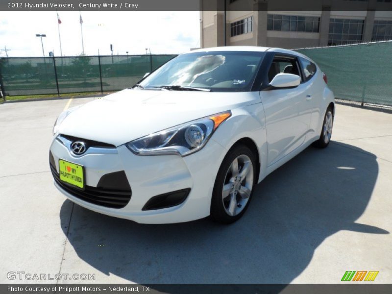 Century White / Gray 2012 Hyundai Veloster