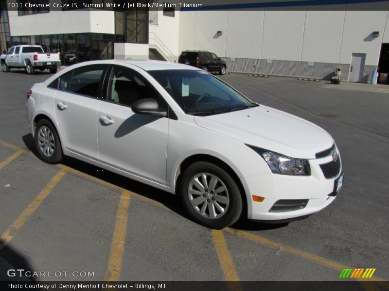 Summit White / Jet Black/Medium Titanium 2011 Chevrolet Cruze LS