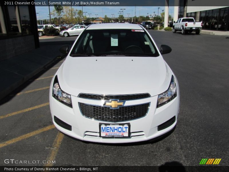 Summit White / Jet Black/Medium Titanium 2011 Chevrolet Cruze LS