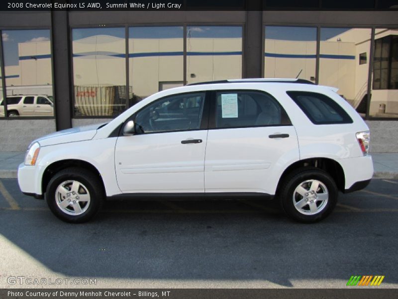 Summit White / Light Gray 2008 Chevrolet Equinox LS AWD