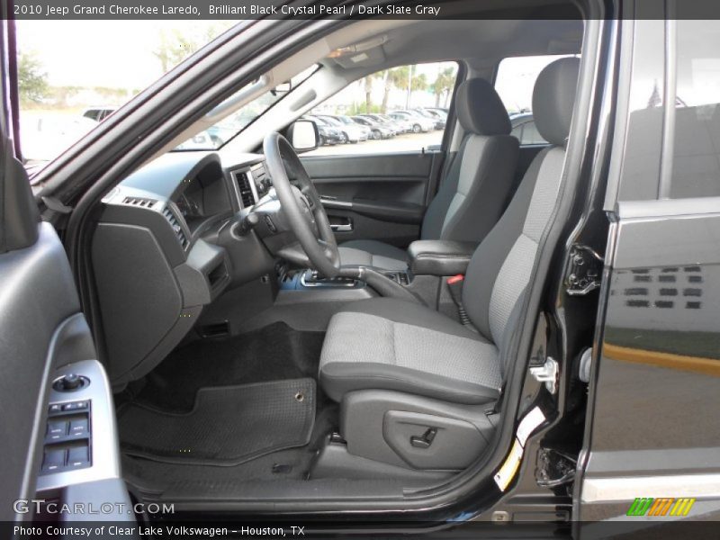 Brilliant Black Crystal Pearl / Dark Slate Gray 2010 Jeep Grand Cherokee Laredo