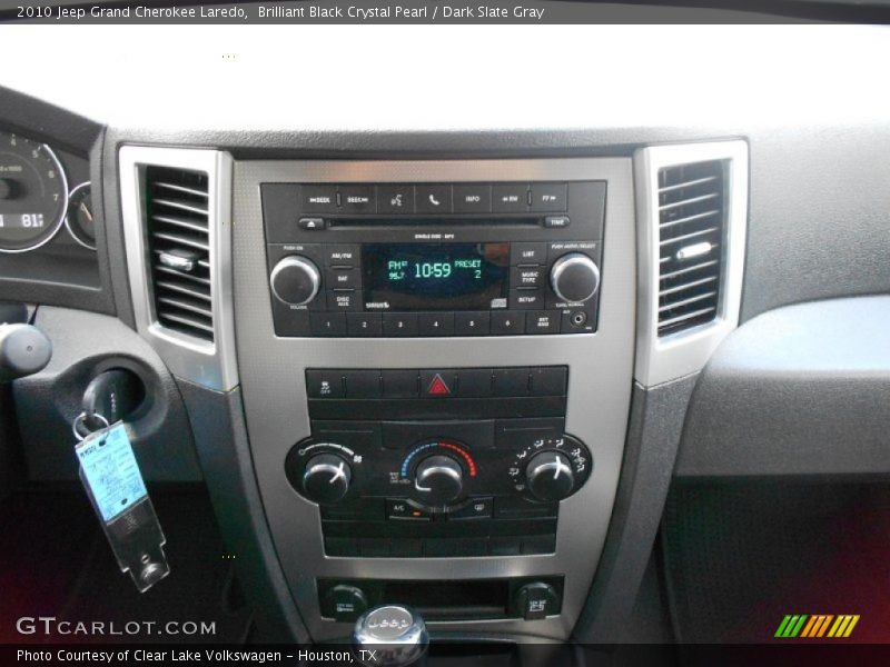 Brilliant Black Crystal Pearl / Dark Slate Gray 2010 Jeep Grand Cherokee Laredo