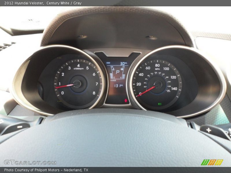 Century White / Gray 2012 Hyundai Veloster