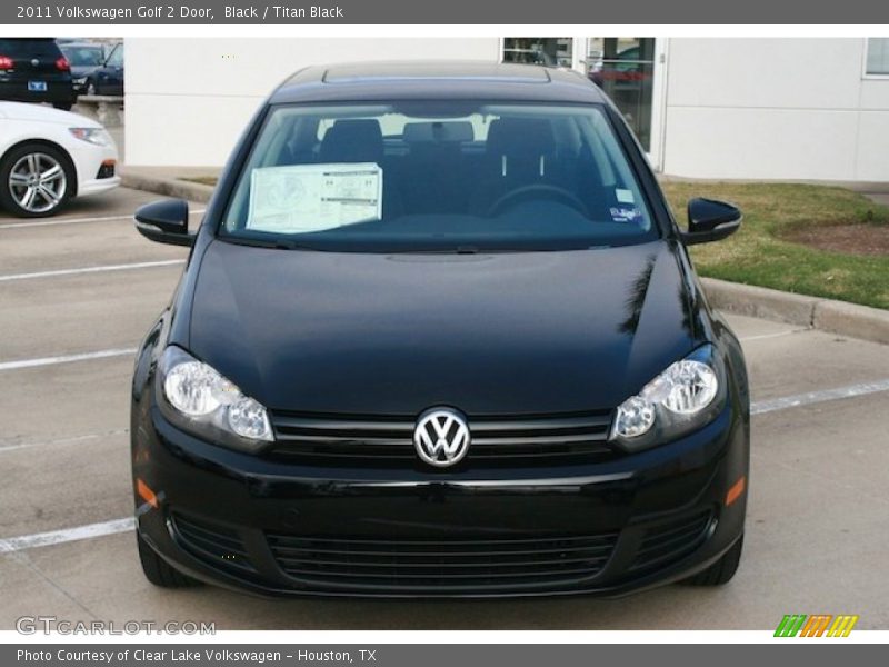Black / Titan Black 2011 Volkswagen Golf 2 Door