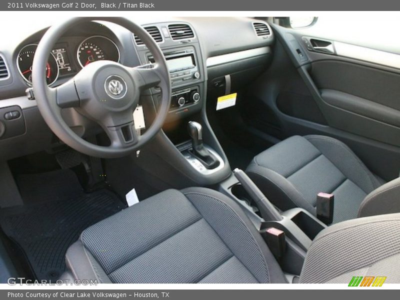  2011 Golf 2 Door Titan Black Interior