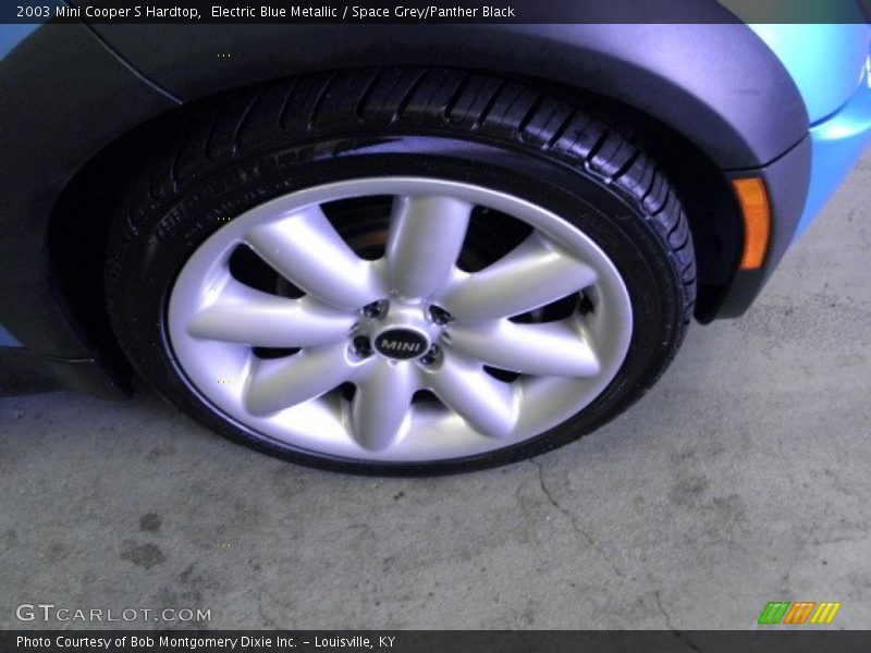 Electric Blue Metallic / Space Grey/Panther Black 2003 Mini Cooper S Hardtop