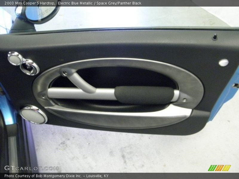 Electric Blue Metallic / Space Grey/Panther Black 2003 Mini Cooper S Hardtop