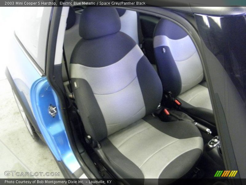 Electric Blue Metallic / Space Grey/Panther Black 2003 Mini Cooper S Hardtop