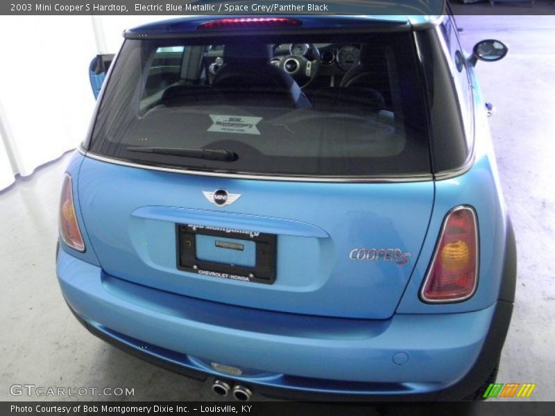 Electric Blue Metallic / Space Grey/Panther Black 2003 Mini Cooper S Hardtop