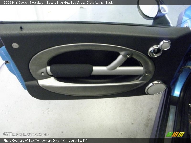 Electric Blue Metallic / Space Grey/Panther Black 2003 Mini Cooper S Hardtop