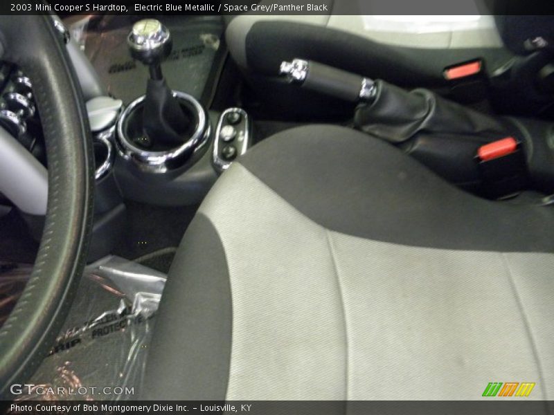 Electric Blue Metallic / Space Grey/Panther Black 2003 Mini Cooper S Hardtop