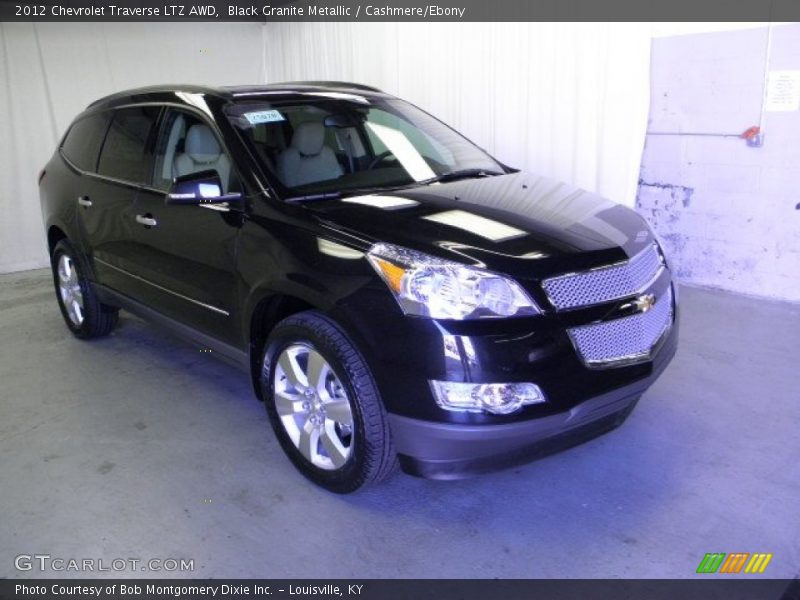 Black Granite Metallic / Cashmere/Ebony 2012 Chevrolet Traverse LTZ AWD