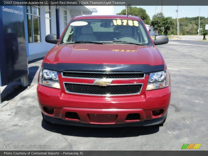 Sport Red Metallic / Dark Titanium/Light Titanium 2007 Chevrolet Avalanche LS