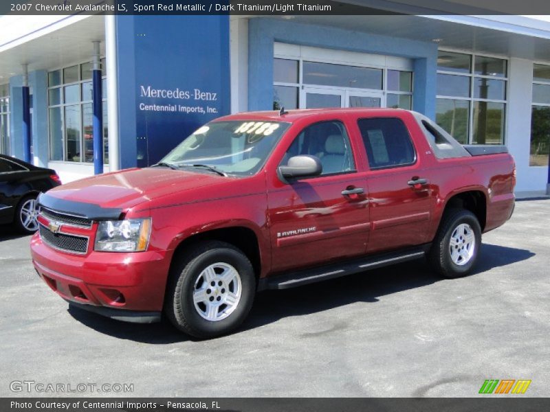 Sport Red Metallic / Dark Titanium/Light Titanium 2007 Chevrolet Avalanche LS