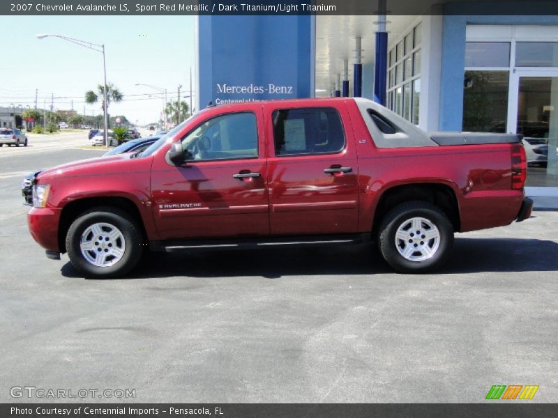 Sport Red Metallic / Dark Titanium/Light Titanium 2007 Chevrolet Avalanche LS