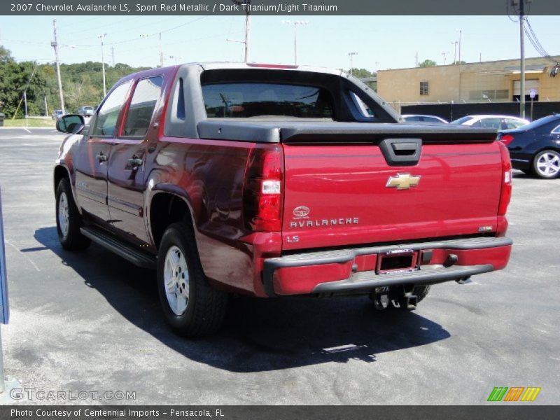 Sport Red Metallic / Dark Titanium/Light Titanium 2007 Chevrolet Avalanche LS