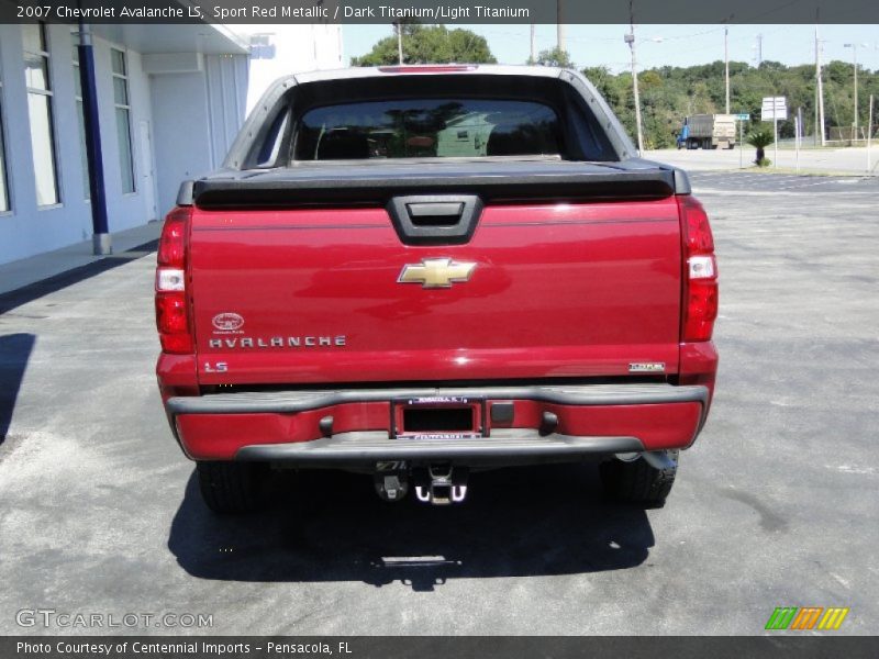 Sport Red Metallic / Dark Titanium/Light Titanium 2007 Chevrolet Avalanche LS