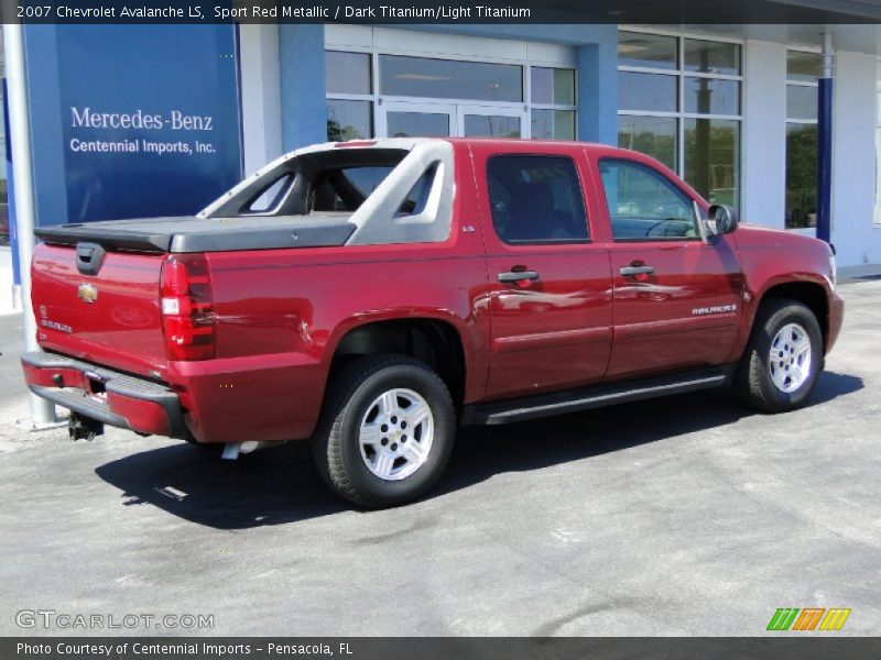 Sport Red Metallic / Dark Titanium/Light Titanium 2007 Chevrolet Avalanche LS