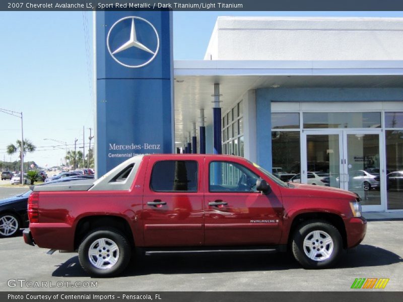 Sport Red Metallic / Dark Titanium/Light Titanium 2007 Chevrolet Avalanche LS