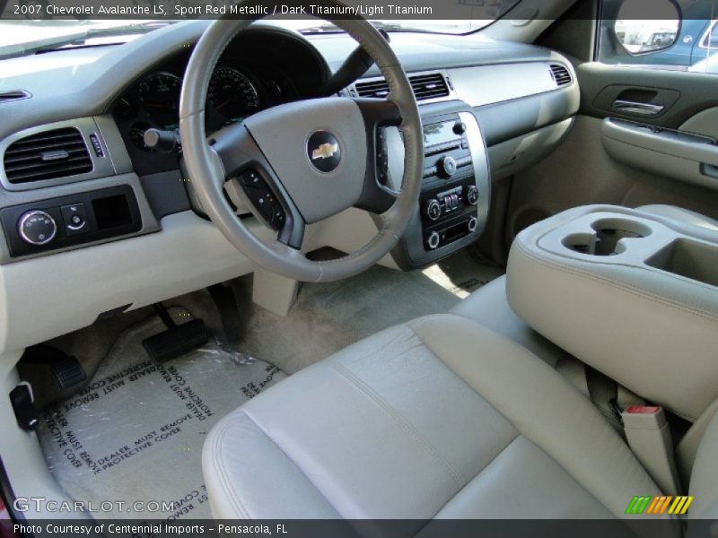 Sport Red Metallic / Dark Titanium/Light Titanium 2007 Chevrolet Avalanche LS