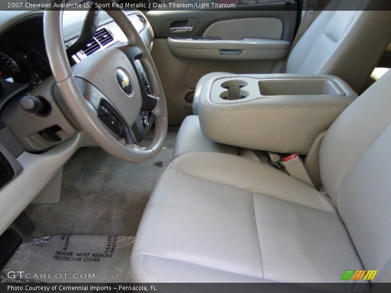 Sport Red Metallic / Dark Titanium/Light Titanium 2007 Chevrolet Avalanche LS