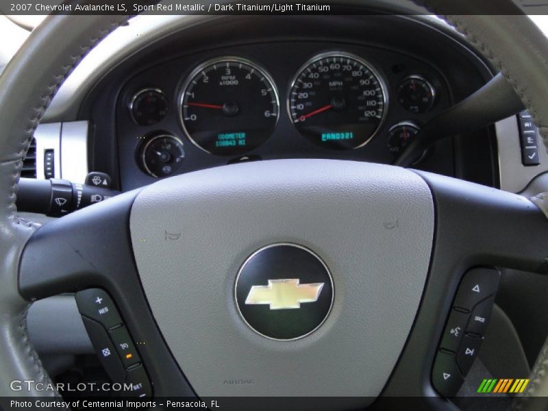 Sport Red Metallic / Dark Titanium/Light Titanium 2007 Chevrolet Avalanche LS