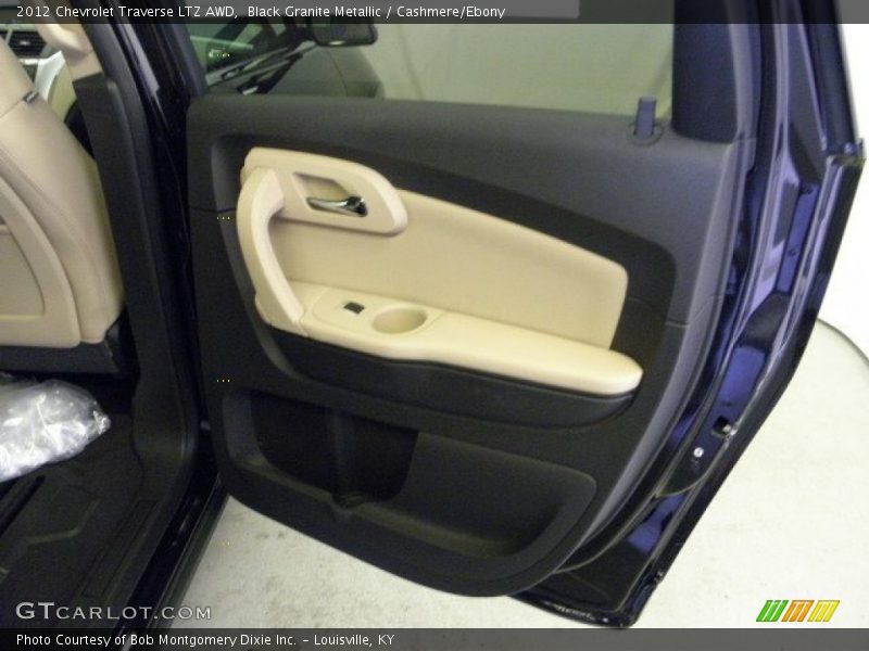 Black Granite Metallic / Cashmere/Ebony 2012 Chevrolet Traverse LTZ AWD