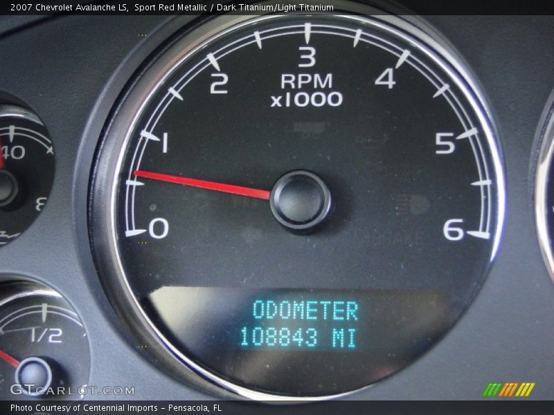 Sport Red Metallic / Dark Titanium/Light Titanium 2007 Chevrolet Avalanche LS