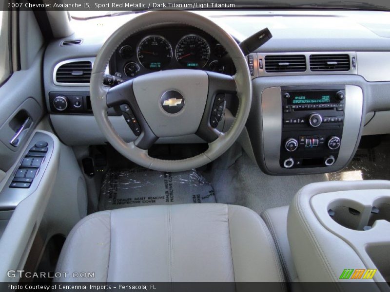 Sport Red Metallic / Dark Titanium/Light Titanium 2007 Chevrolet Avalanche LS