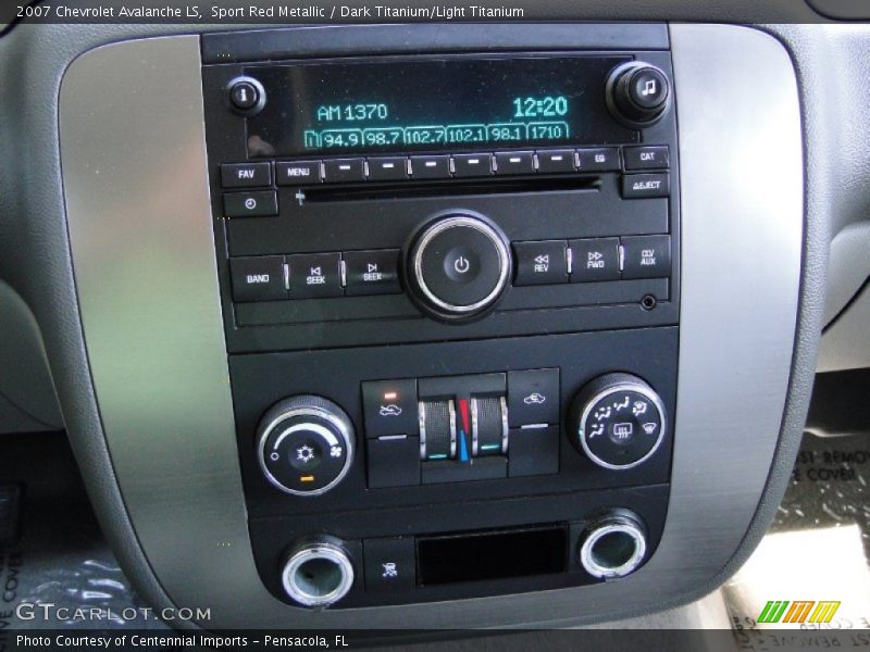 Sport Red Metallic / Dark Titanium/Light Titanium 2007 Chevrolet Avalanche LS