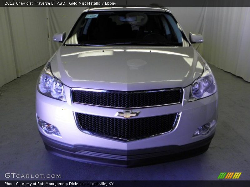 Gold Mist Metallic / Ebony 2012 Chevrolet Traverse LT AWD