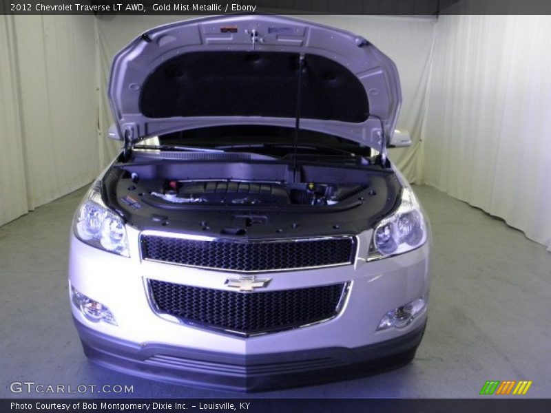 Gold Mist Metallic / Ebony 2012 Chevrolet Traverse LT AWD