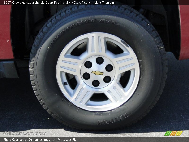 Sport Red Metallic / Dark Titanium/Light Titanium 2007 Chevrolet Avalanche LS