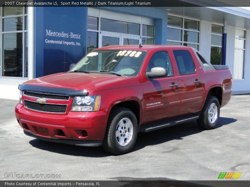 Sport Red Metallic / Dark Titanium/Light Titanium 2007 Chevrolet Avalanche LS