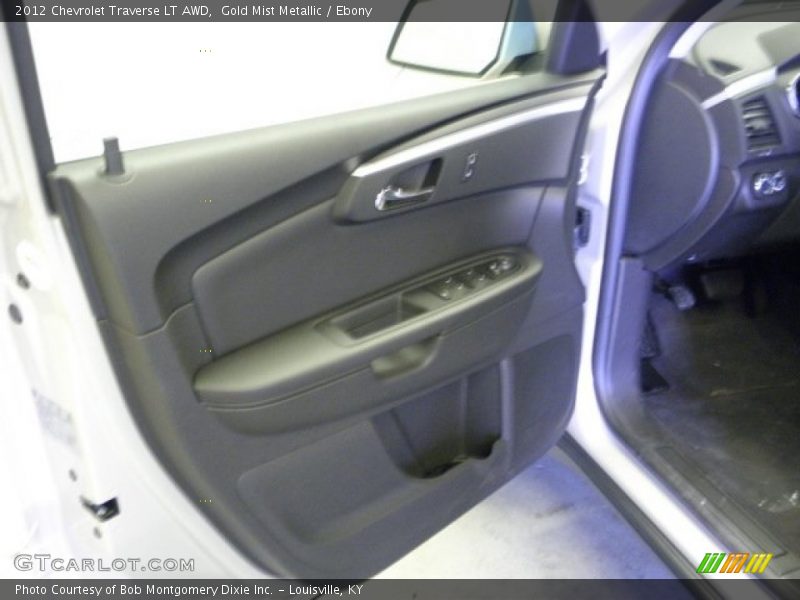 Gold Mist Metallic / Ebony 2012 Chevrolet Traverse LT AWD