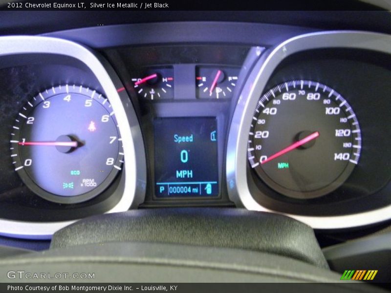 Silver Ice Metallic / Jet Black 2012 Chevrolet Equinox LT