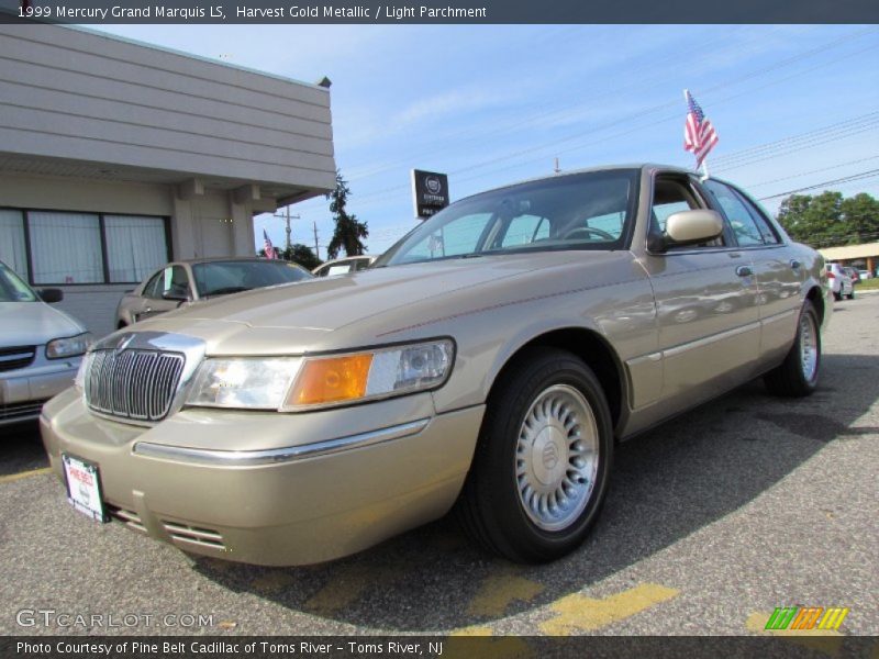 Harvest Gold Metallic / Light Parchment 1999 Mercury Grand Marquis LS