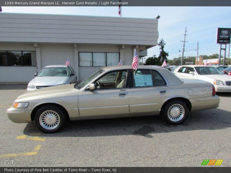 Harvest Gold Metallic / Light Parchment 1999 Mercury Grand Marquis LS