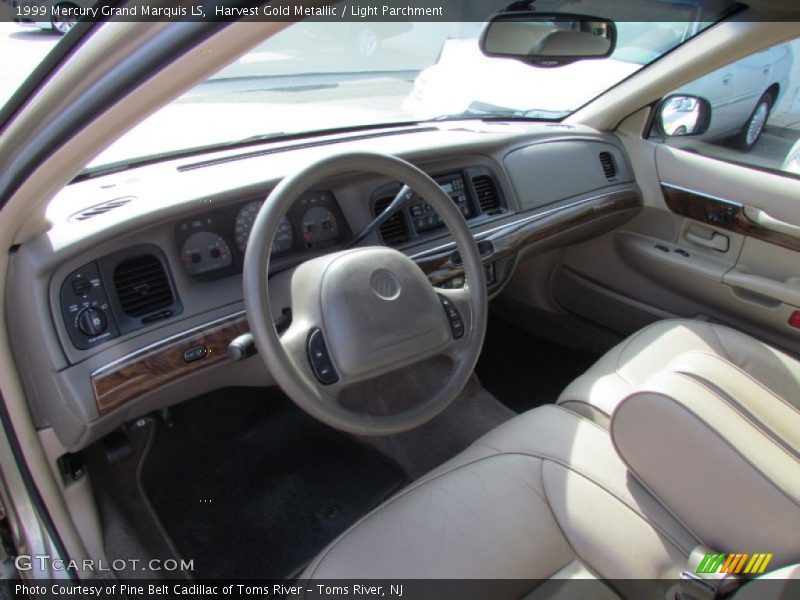 Harvest Gold Metallic / Light Parchment 1999 Mercury Grand Marquis LS