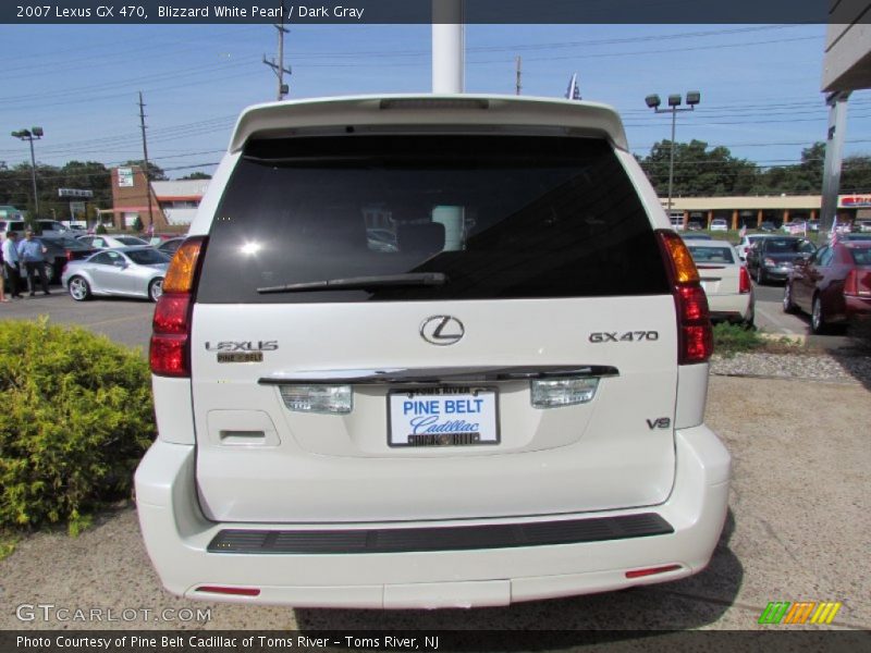 Blizzard White Pearl / Dark Gray 2007 Lexus GX 470