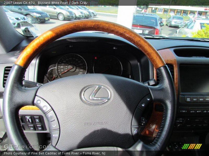 Blizzard White Pearl / Dark Gray 2007 Lexus GX 470