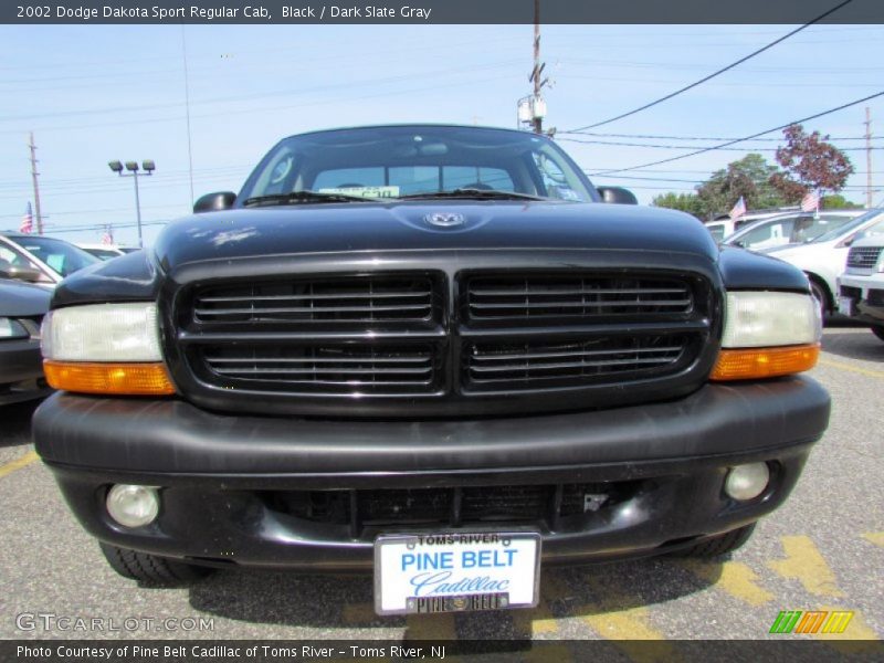 Black / Dark Slate Gray 2002 Dodge Dakota Sport Regular Cab