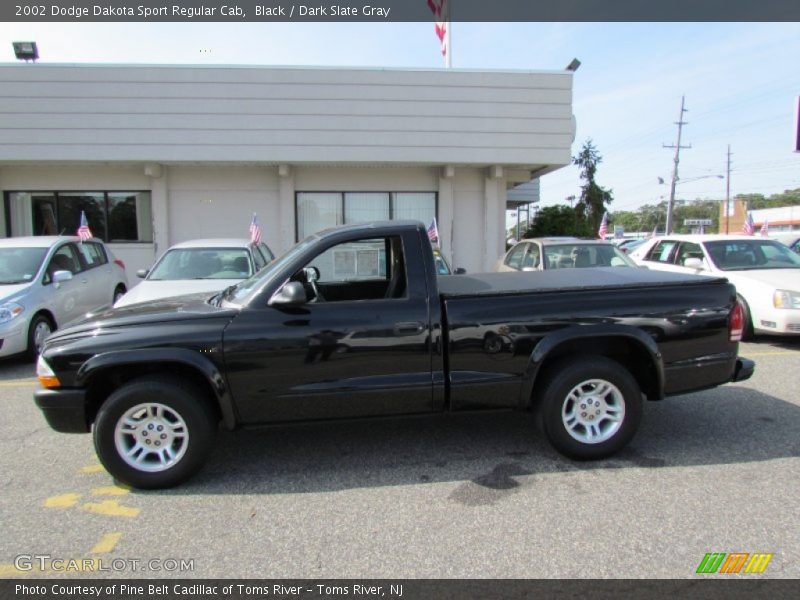 Black / Dark Slate Gray 2002 Dodge Dakota Sport Regular Cab